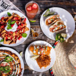 A sampling of plated dishes at Tacos-N-Tequila restaurant