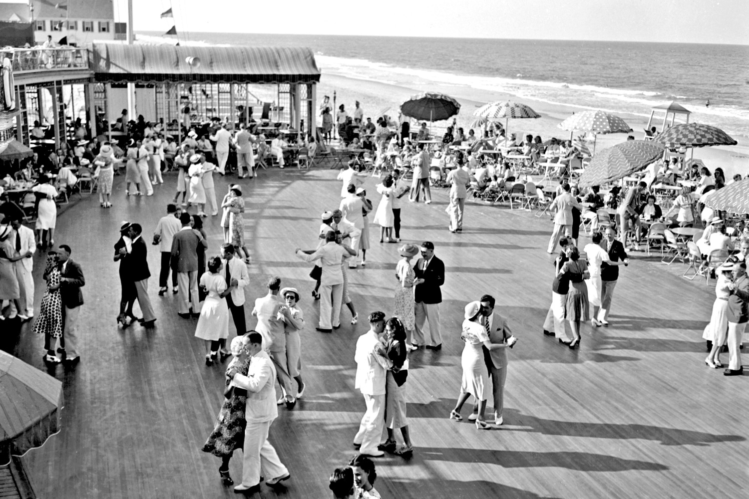 A historical photo of The Cavalier Beach Club from the 1930s