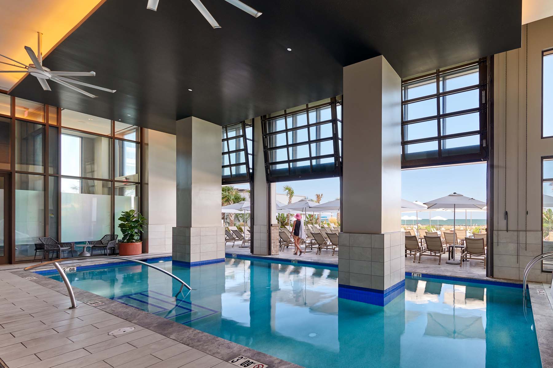 The Embassy Suites Virginia Beach Oceanfront Resort indoor pool
