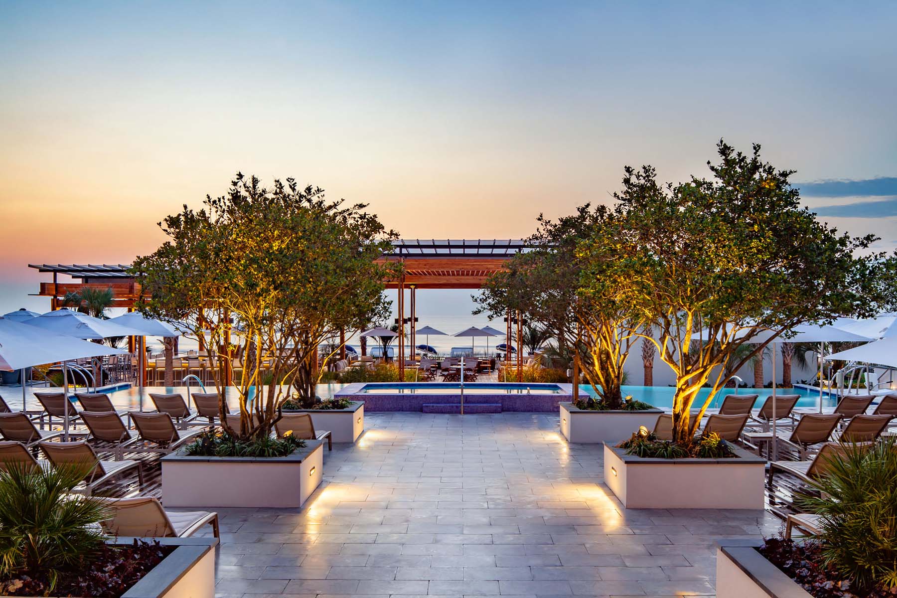 The exterior of the Cavalier Beach Club