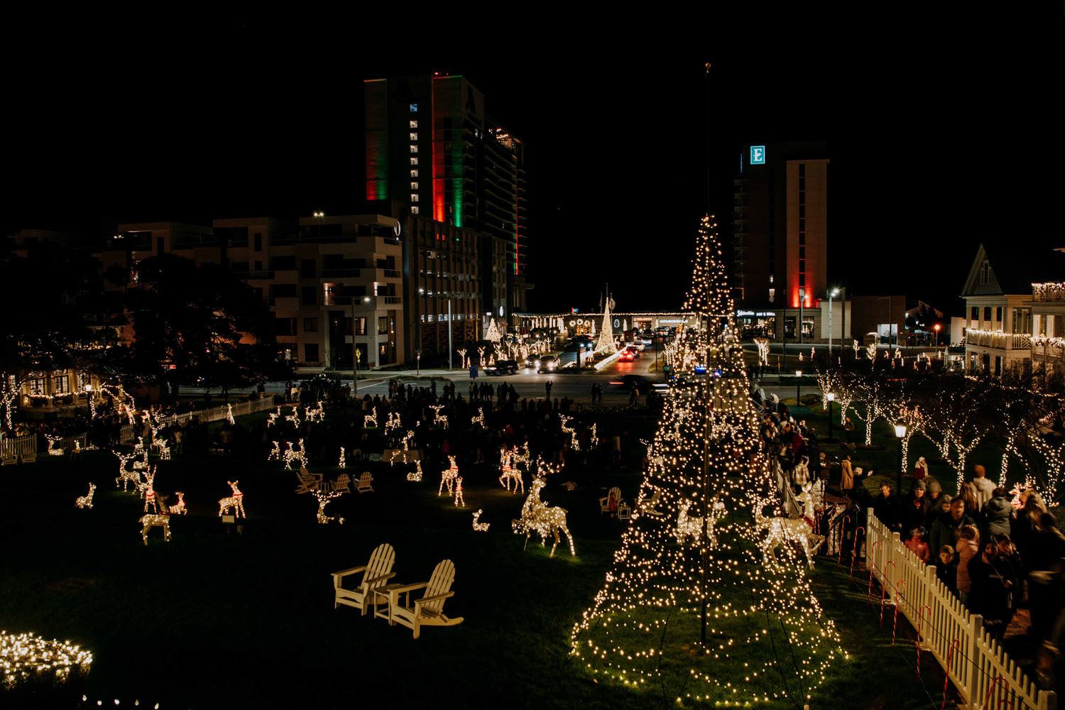 The Grand Illumination event at The Historic Cavalier Hotel