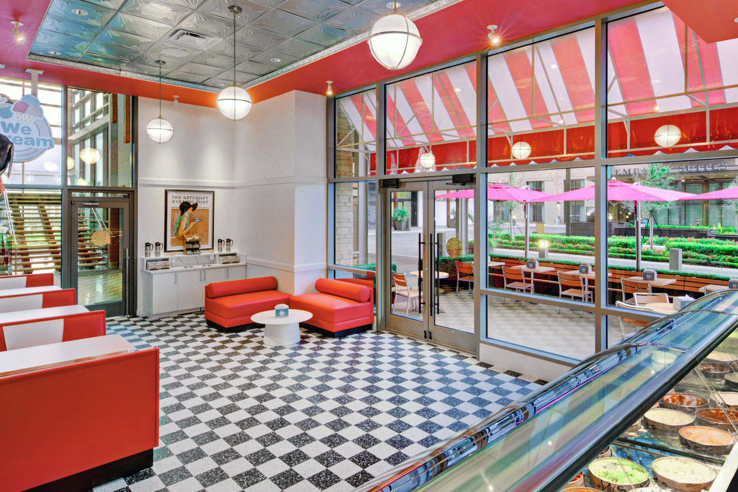 The interior of We Scream Ice Cream and Coffee Shop