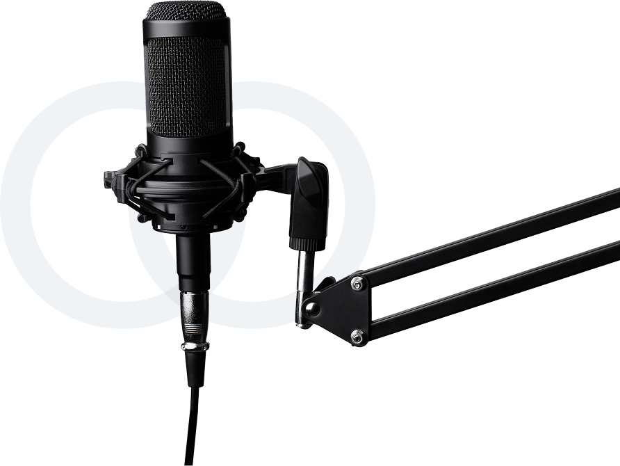 Podcast Microphone for Episode Resources